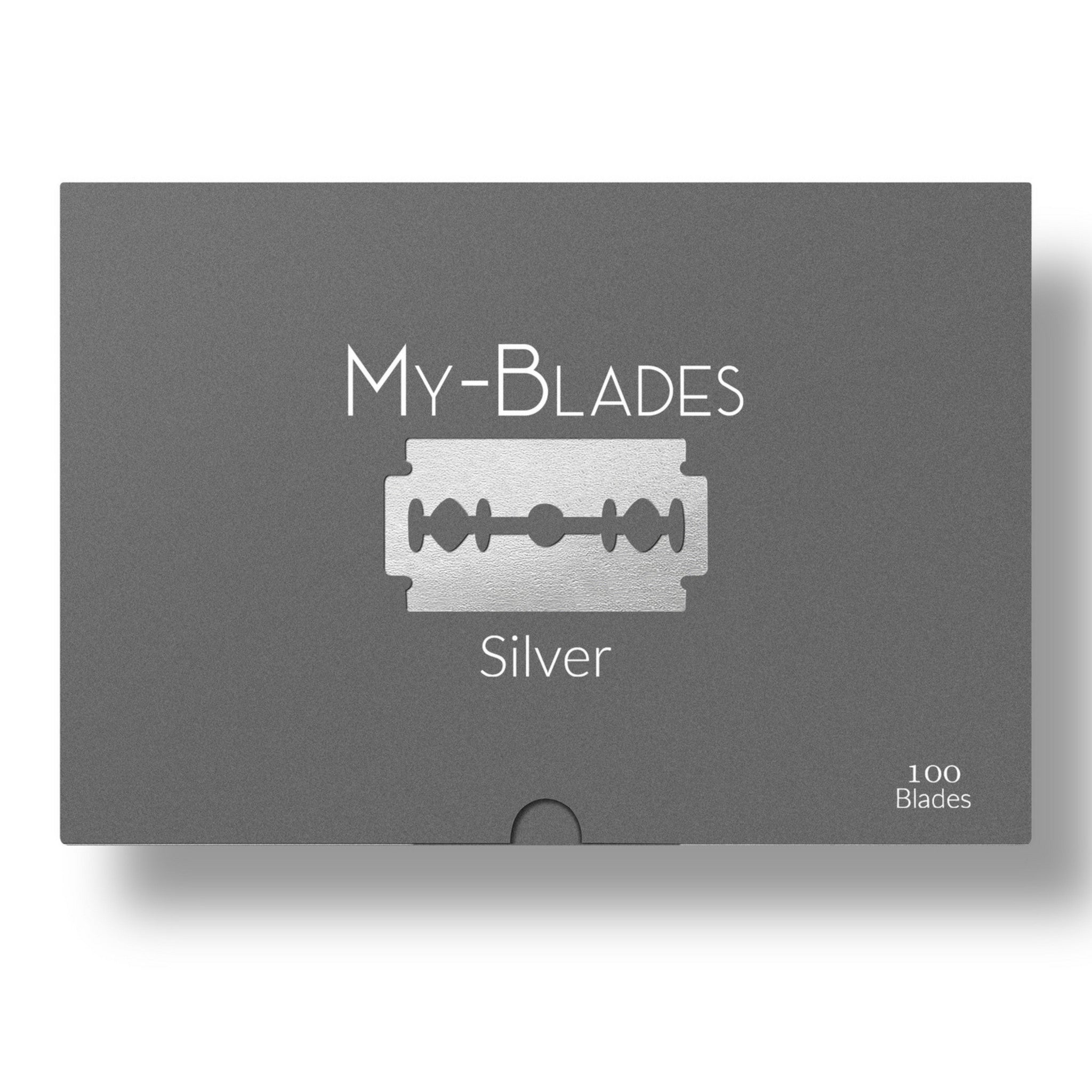 LAMES DE RASOIR DOUBLE TRANCHANT ARGENT X 100